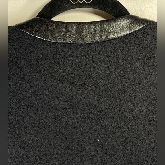 NWOT L’Agence Women’s Harper Leather and Wool Contrast Blazer in Black Size 2 - Picture 16 of 16